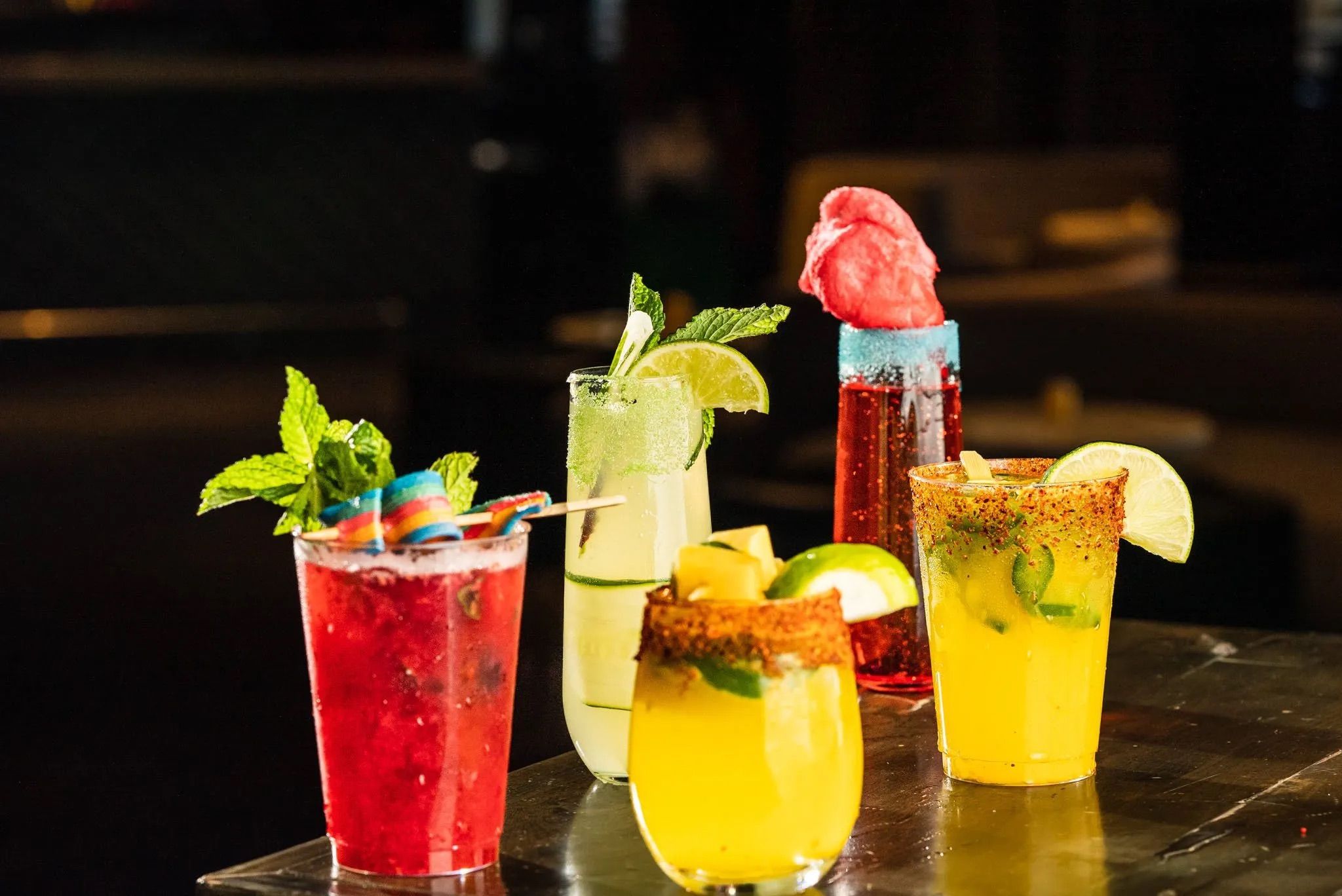 A sunny outdoor bar in Midtown with Empire State views: 230 5th Rooftop Bar image 3