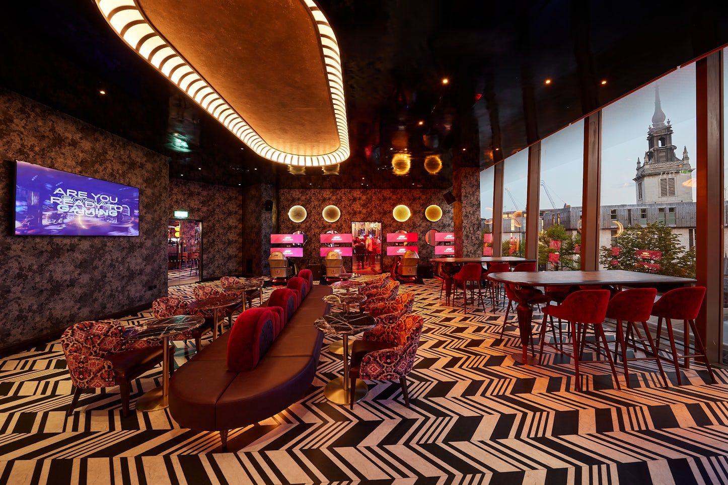 The Briefing Room F1 Arcade London Unique Private Dining 