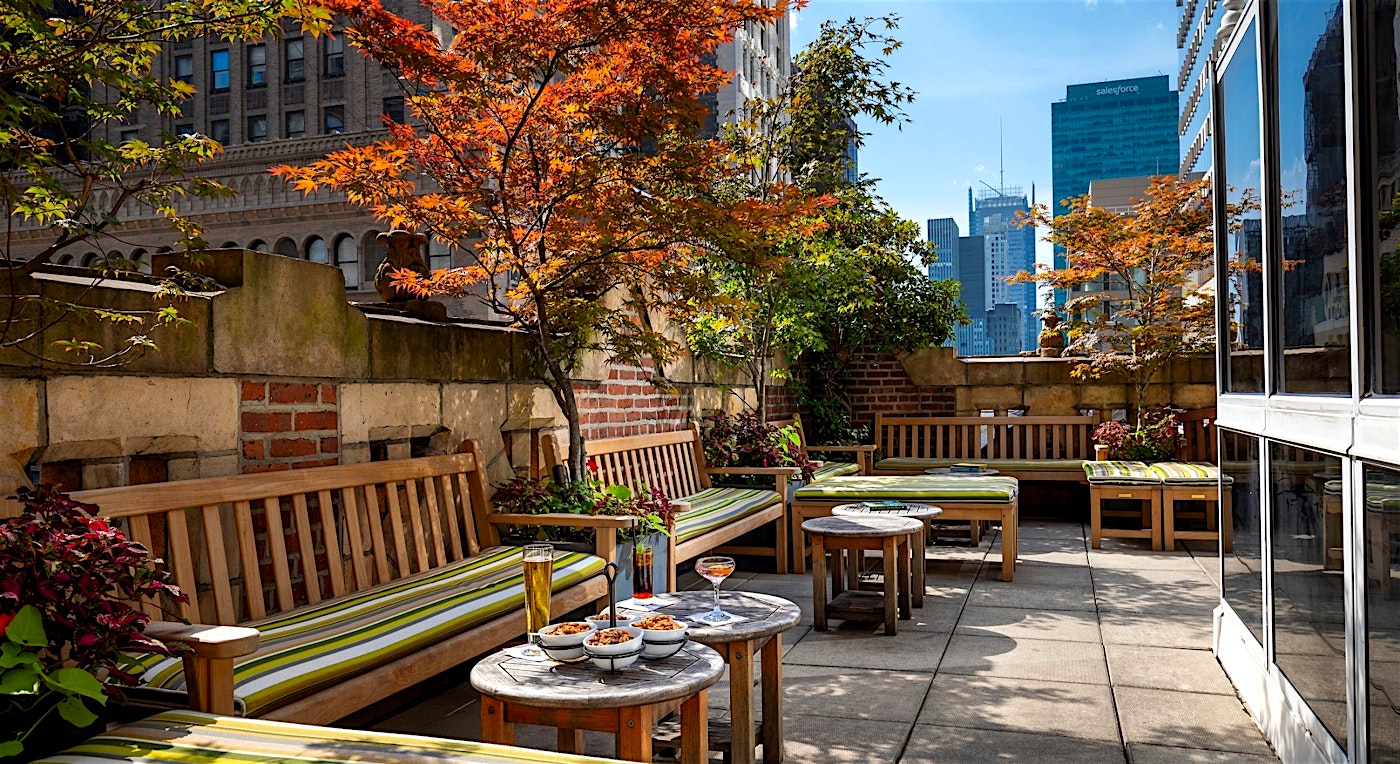 Bookmarks Library Hotel Rooftop Bar Rent Midtown NYC