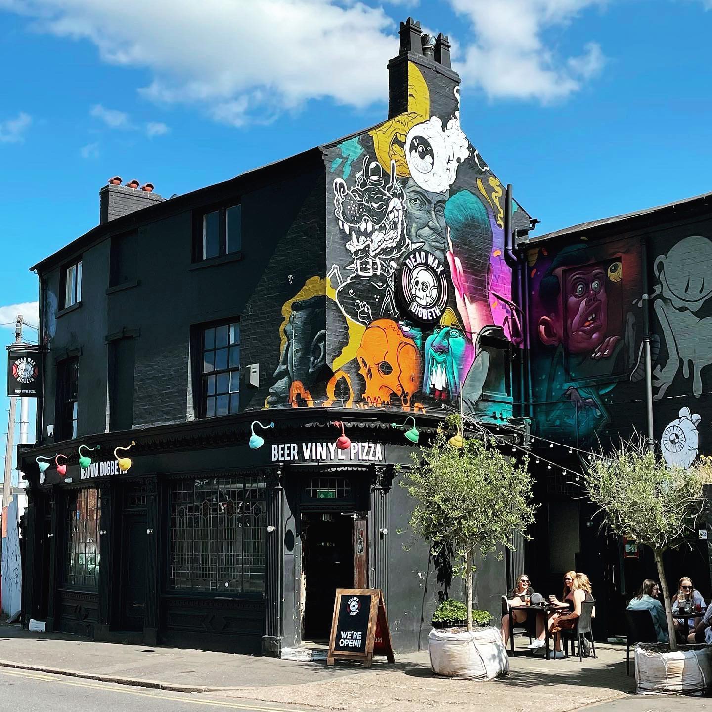 DeadWax is a Digbeth bar specialising in pizza, beer and vinyl records