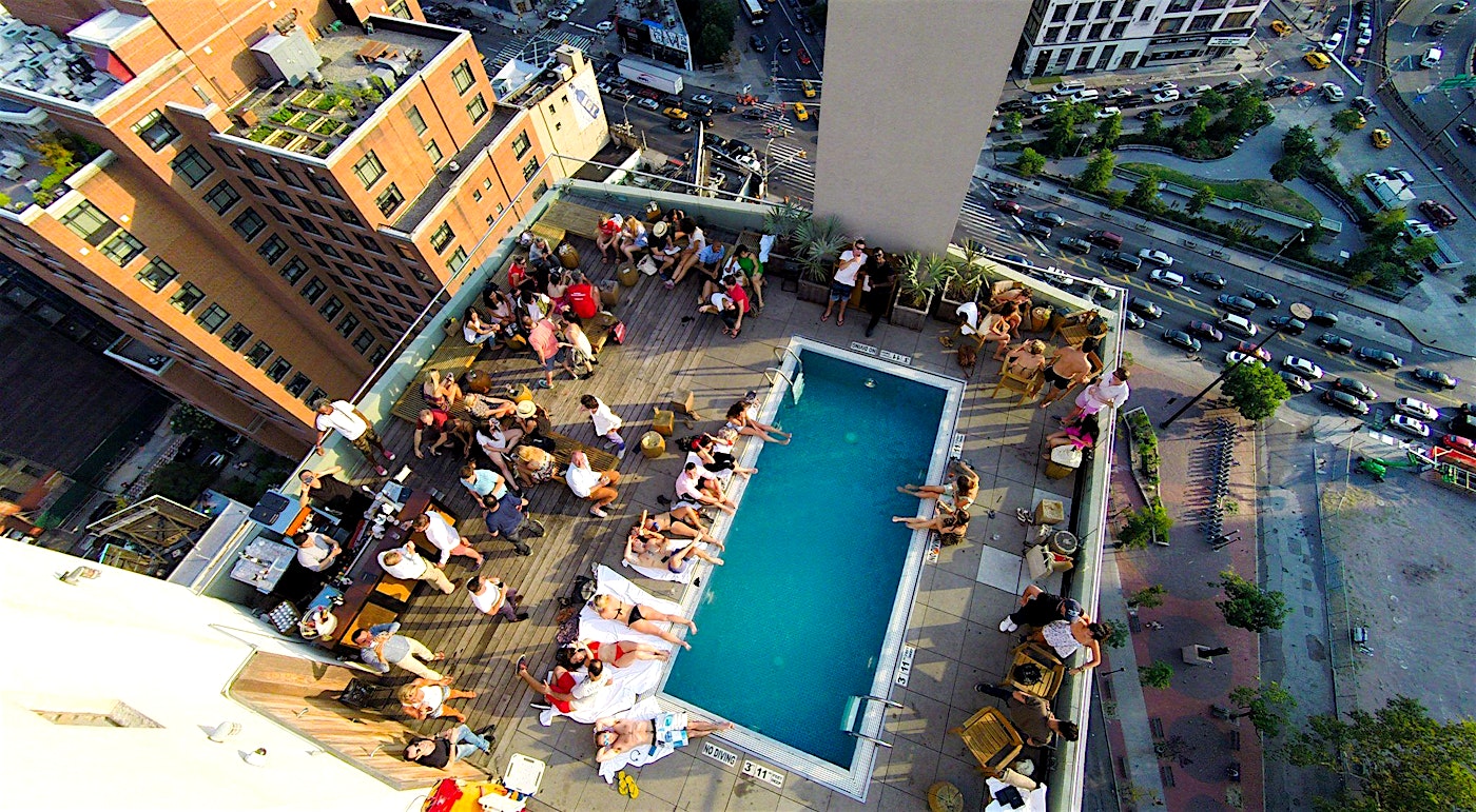 JIMMY Rooftop Bar Venue Rent Soho NYC Pool