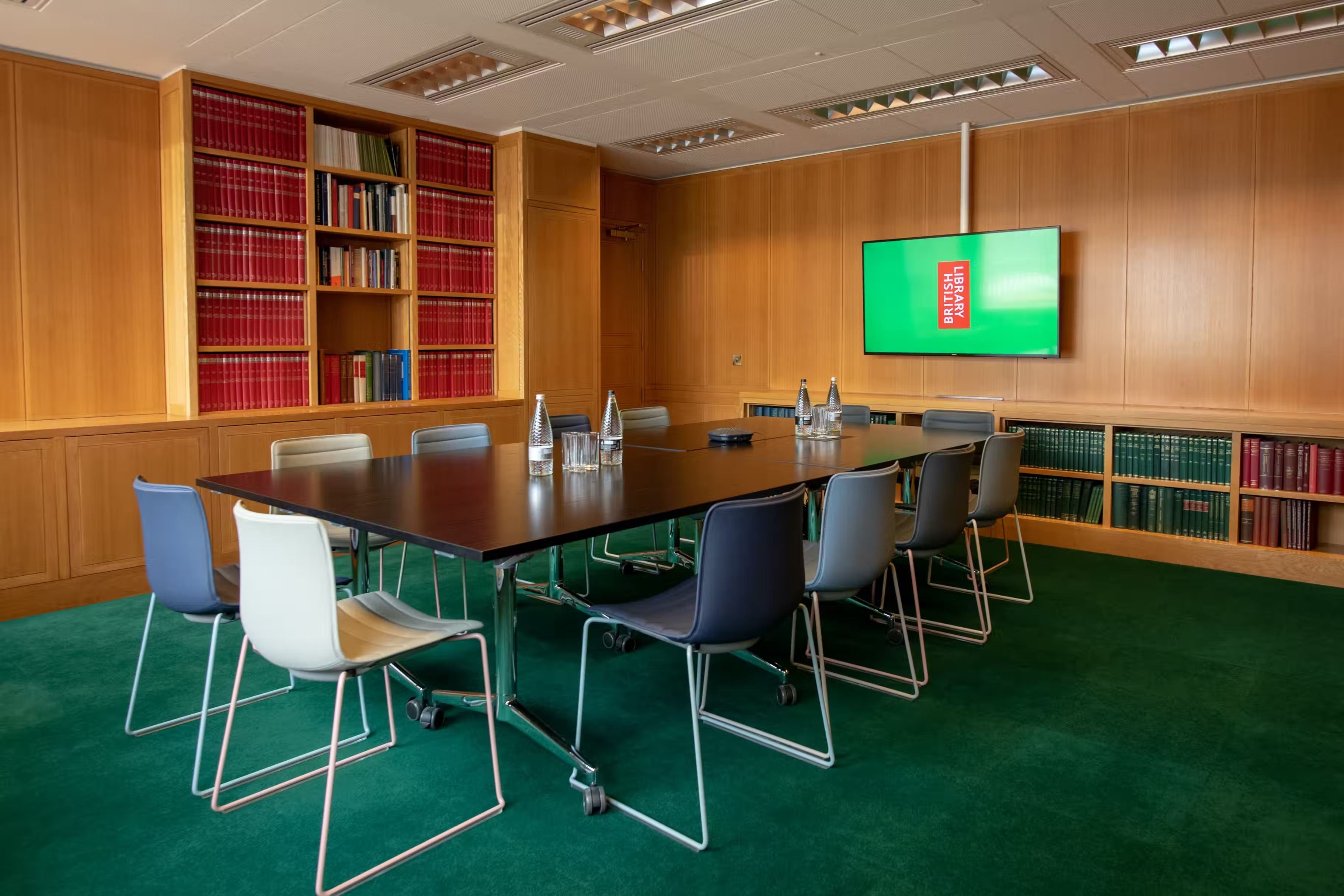 A room for meeting in at the British Library in London, England