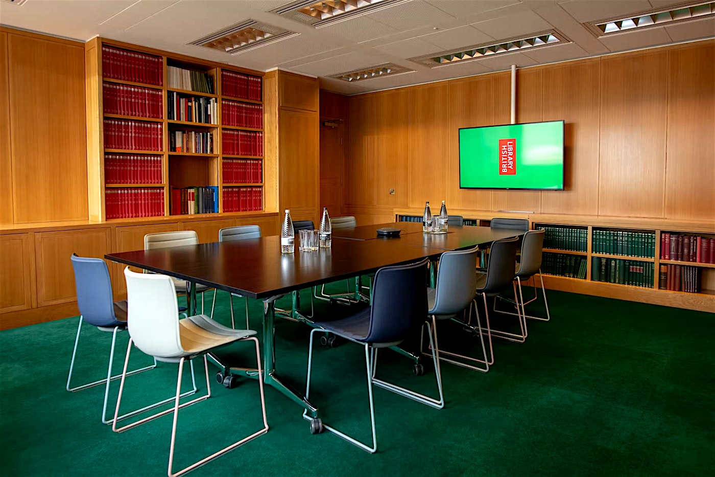 A room for meeting in at the British Library in London, England