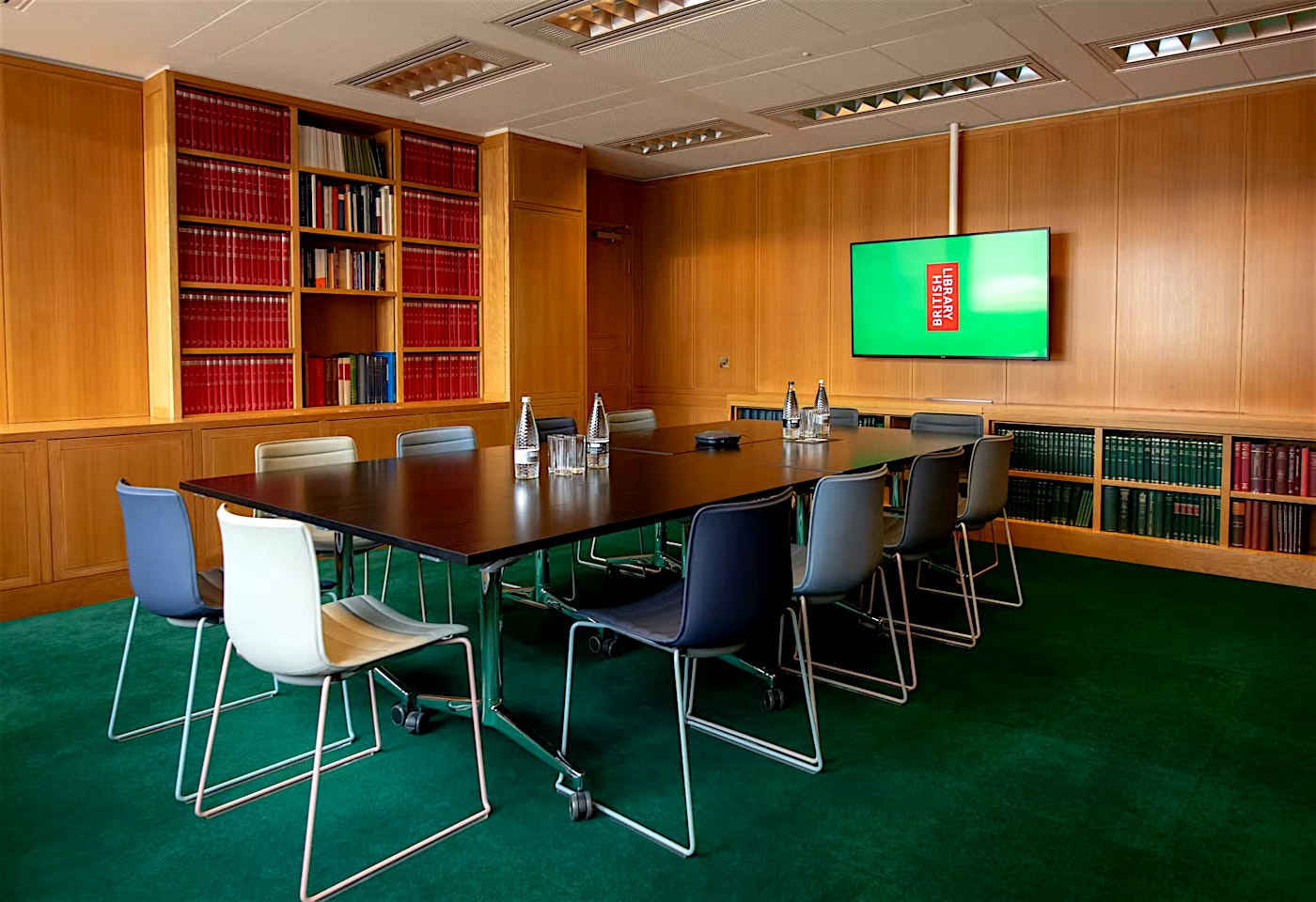 A room for meeting in at the British Library in London, England