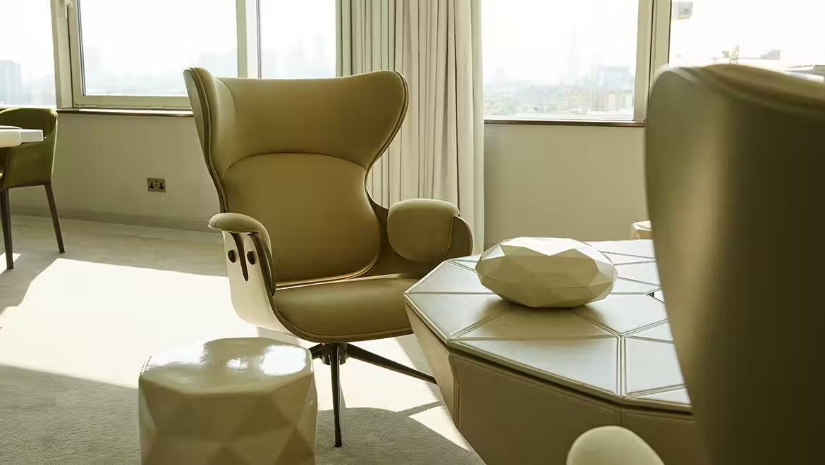 Comfortable chairs in this Kings Cross meeting room