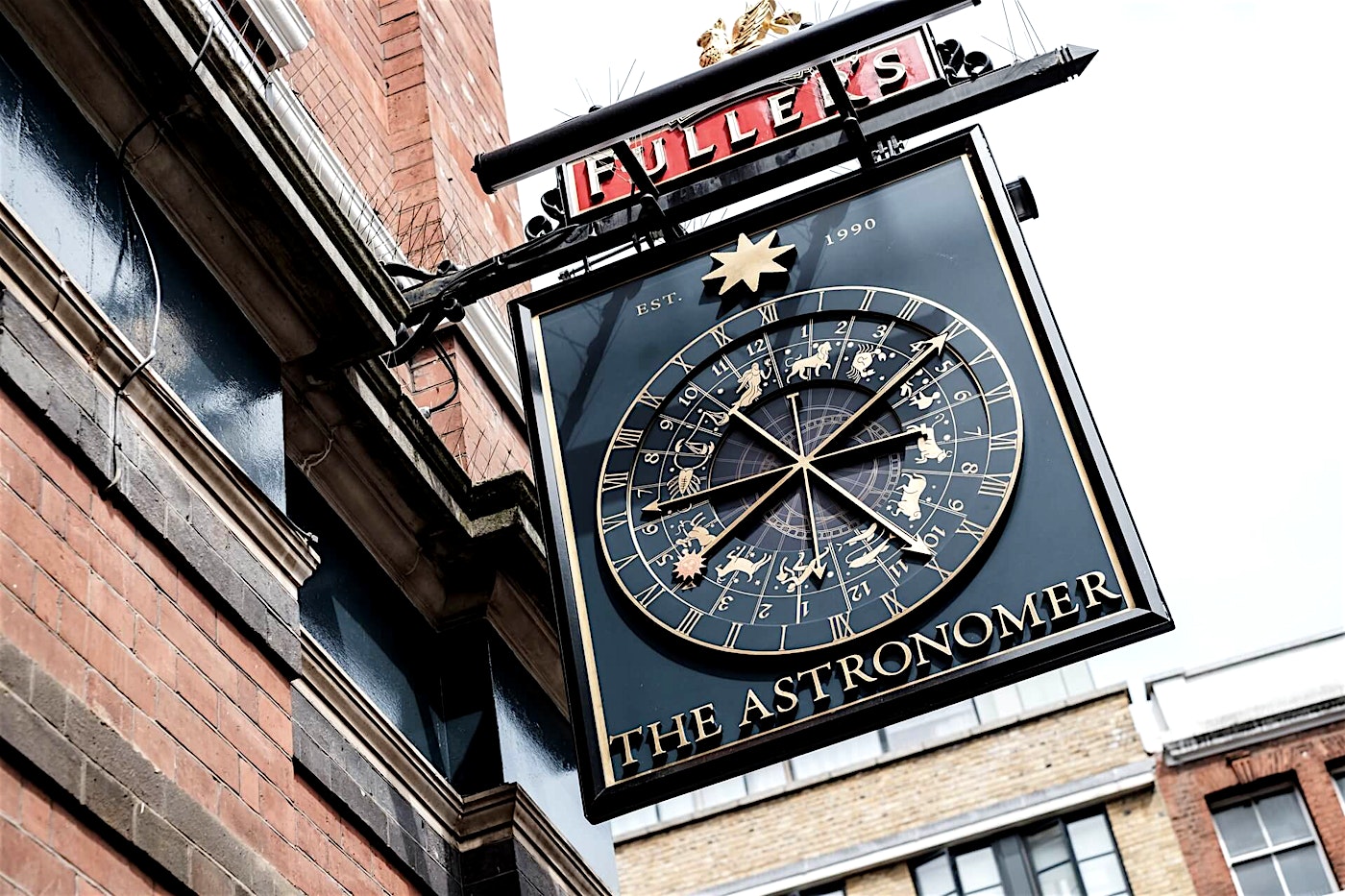 Pub sign outside the Astronomer, near Liverpool Street, London