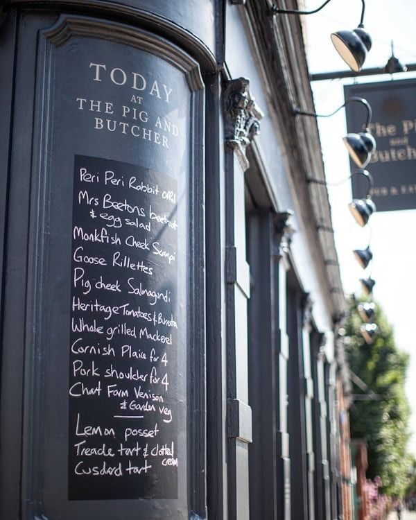 Pig and butcher islington pub