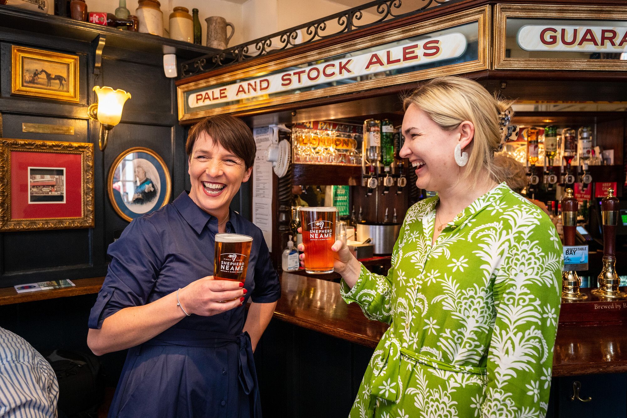 Enjoying a pint at a pub near London Victoria station