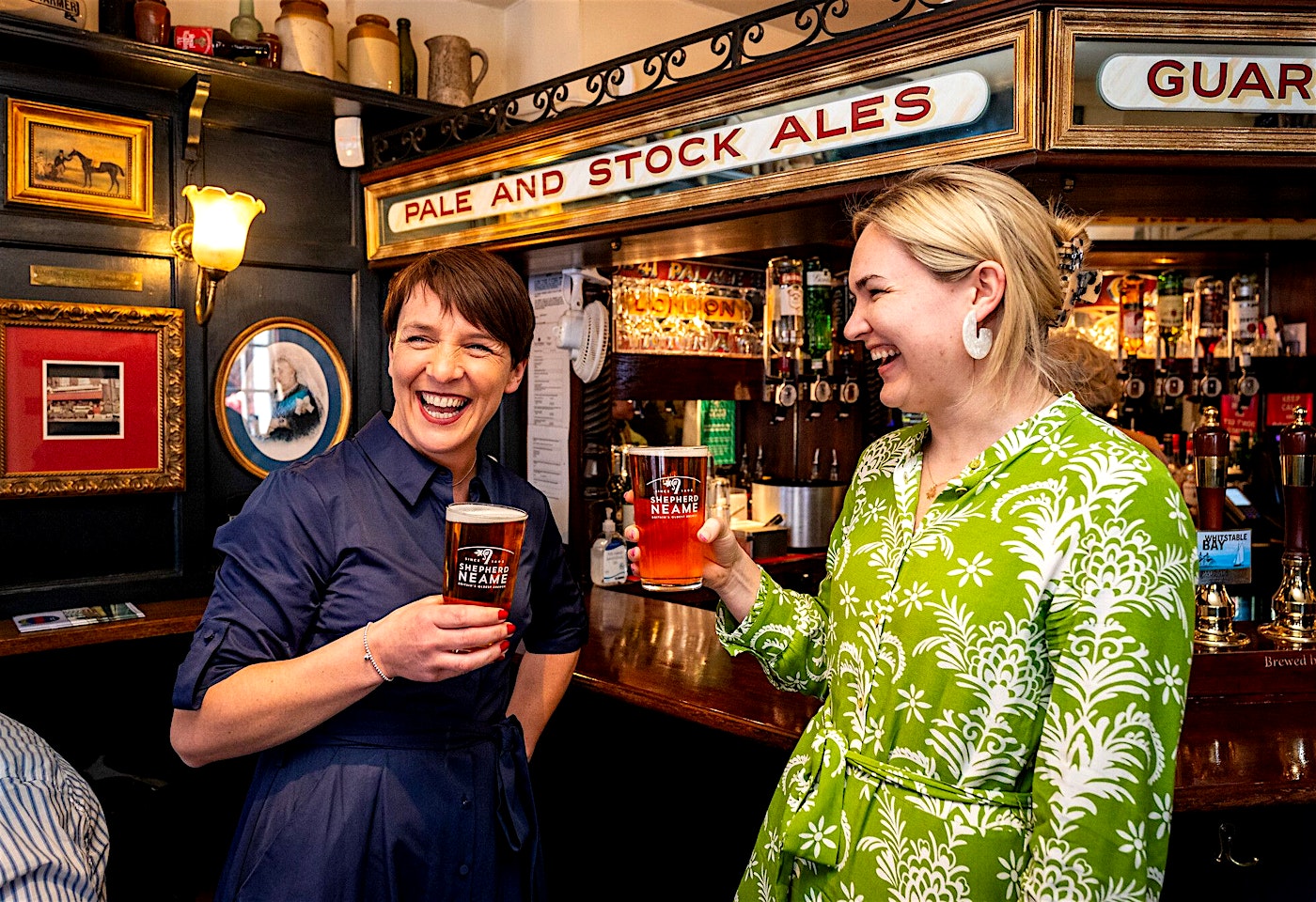 Enjoying a pint at a pub near London Victoria station