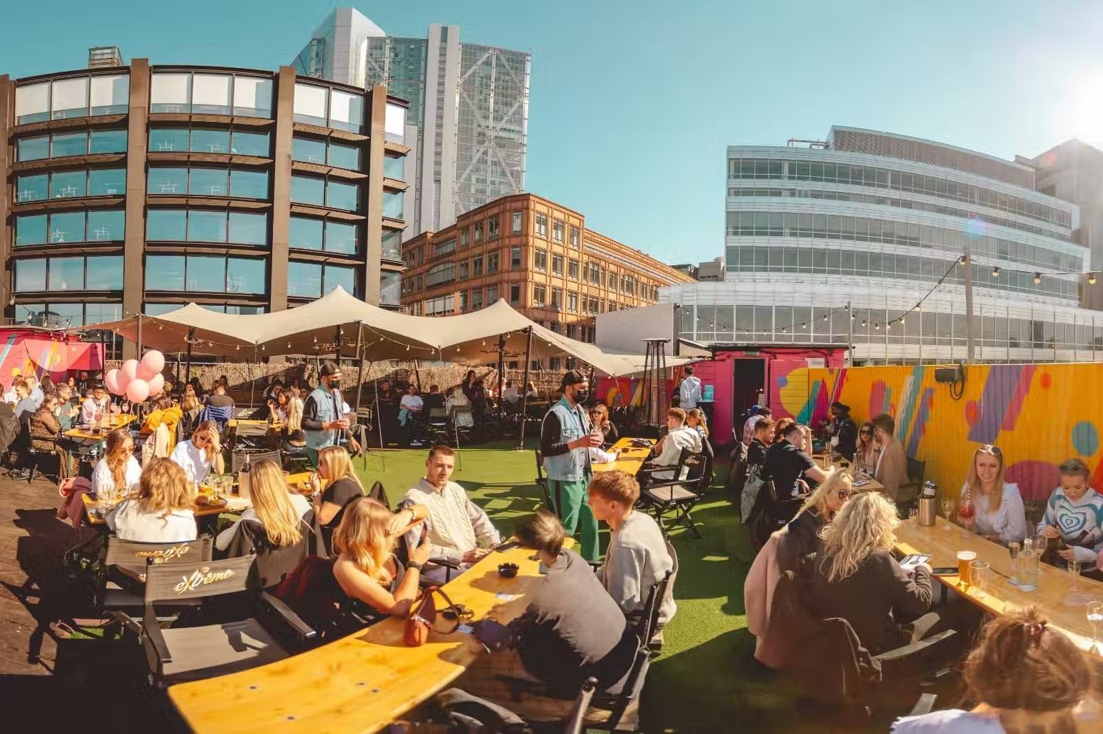 Queen of Hoxton Shoreditch beer garden 2