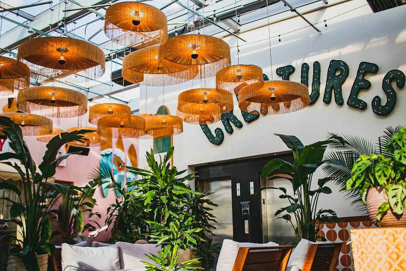 Rooftop Selina Chelsea Interior NYC Bar