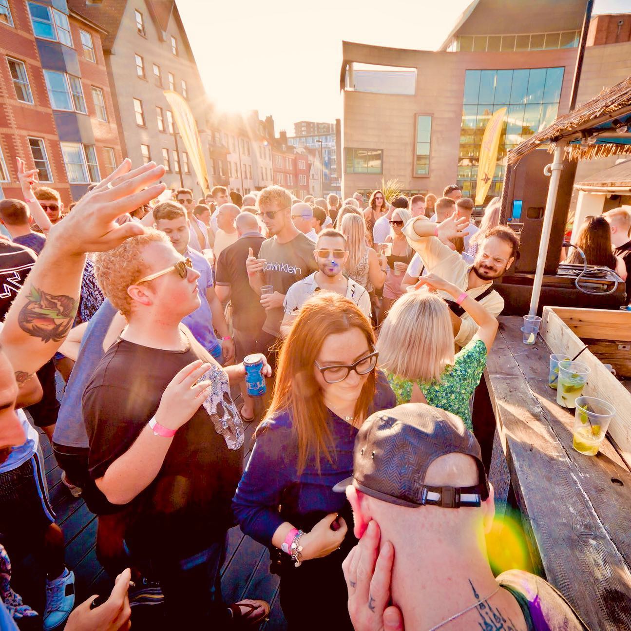 Dancing at a Bambalan rooftop party