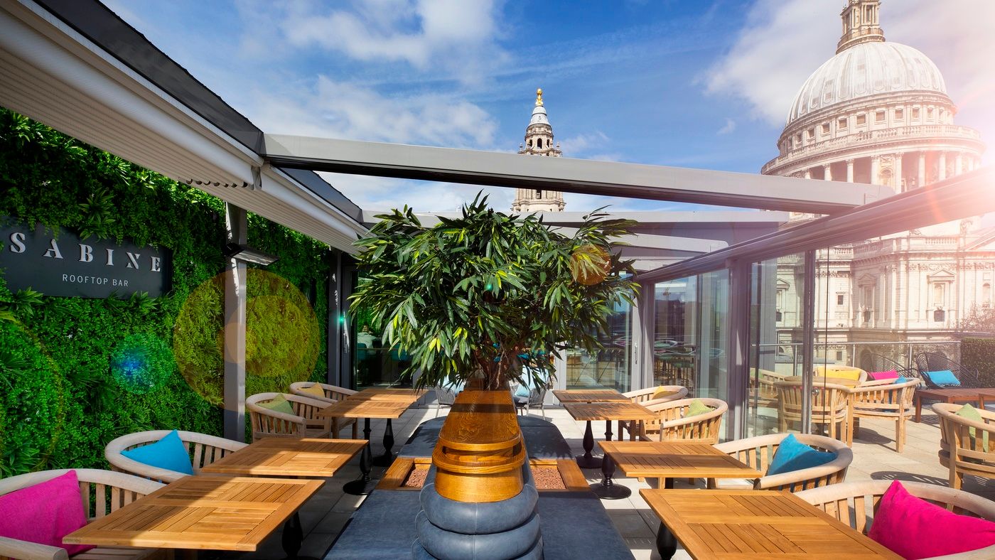 This St Pauls bar is on a beautiful rooftop overlooking the famous cathedral
