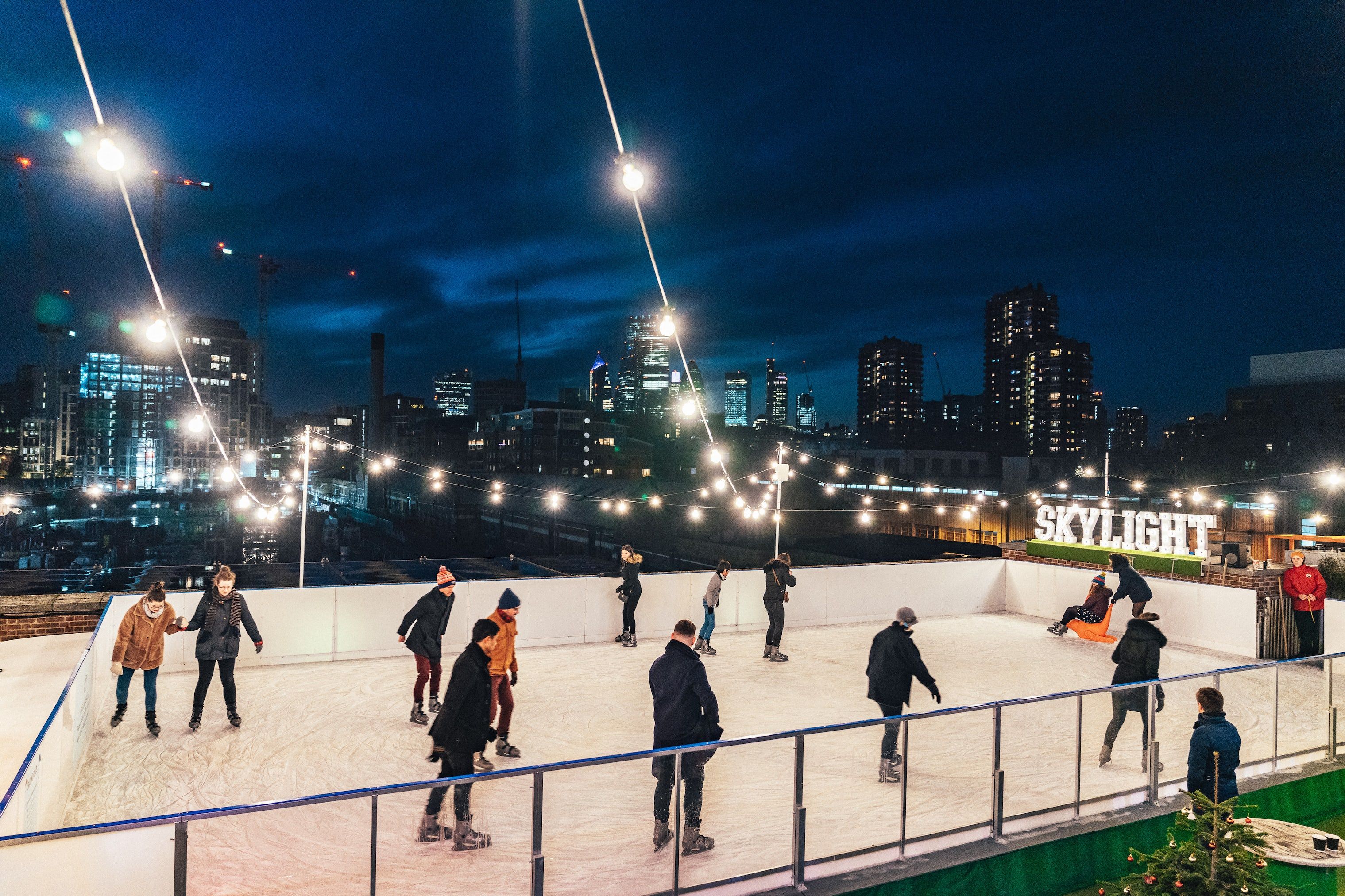Skylight tobacco docks Christmas activity venue london