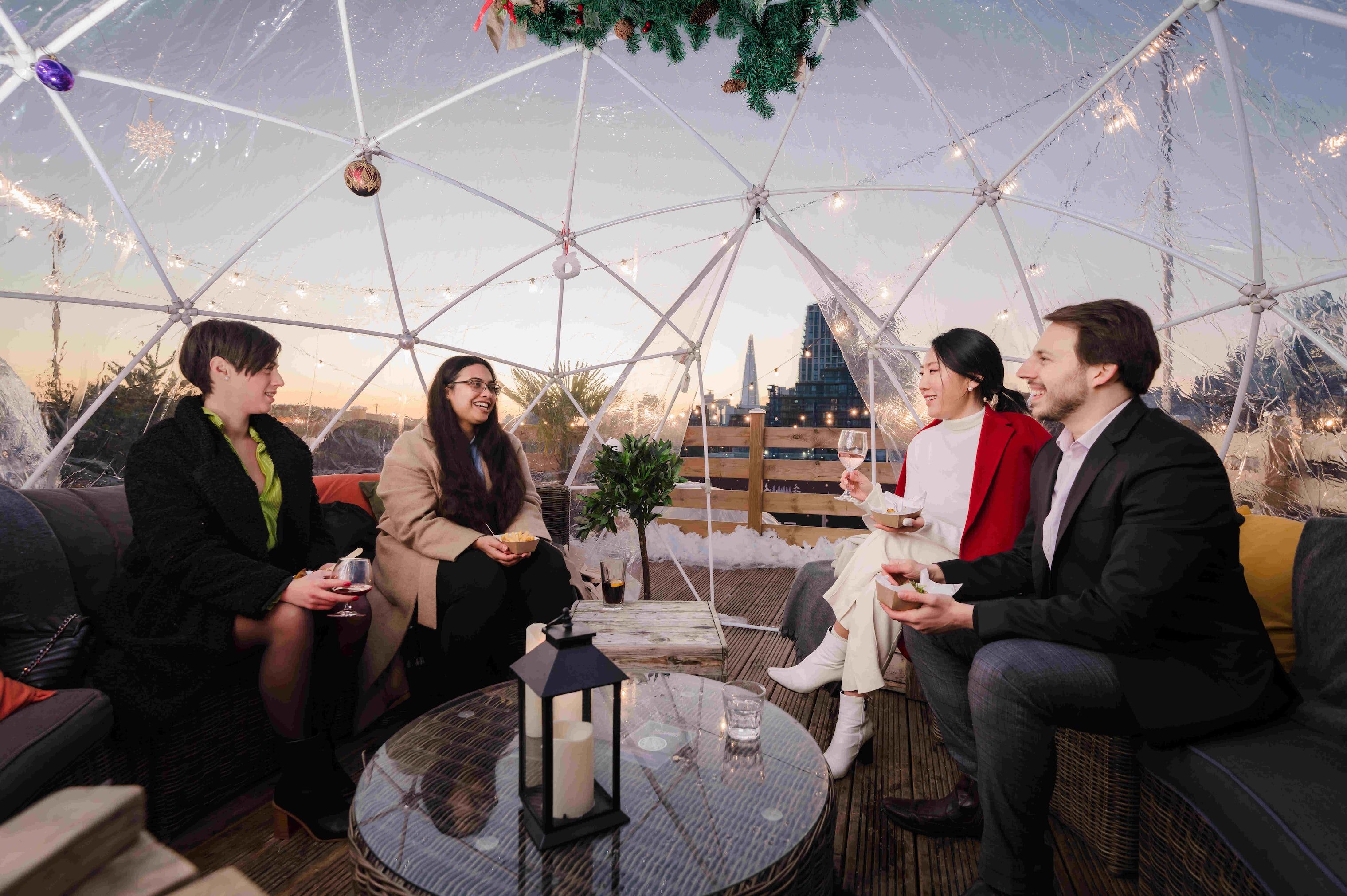 Skylight tobacco docks Christmas activity venue london