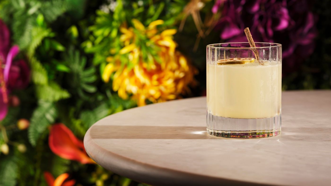 A cocktail at Sabine, a rooftop bar in St Pauls London