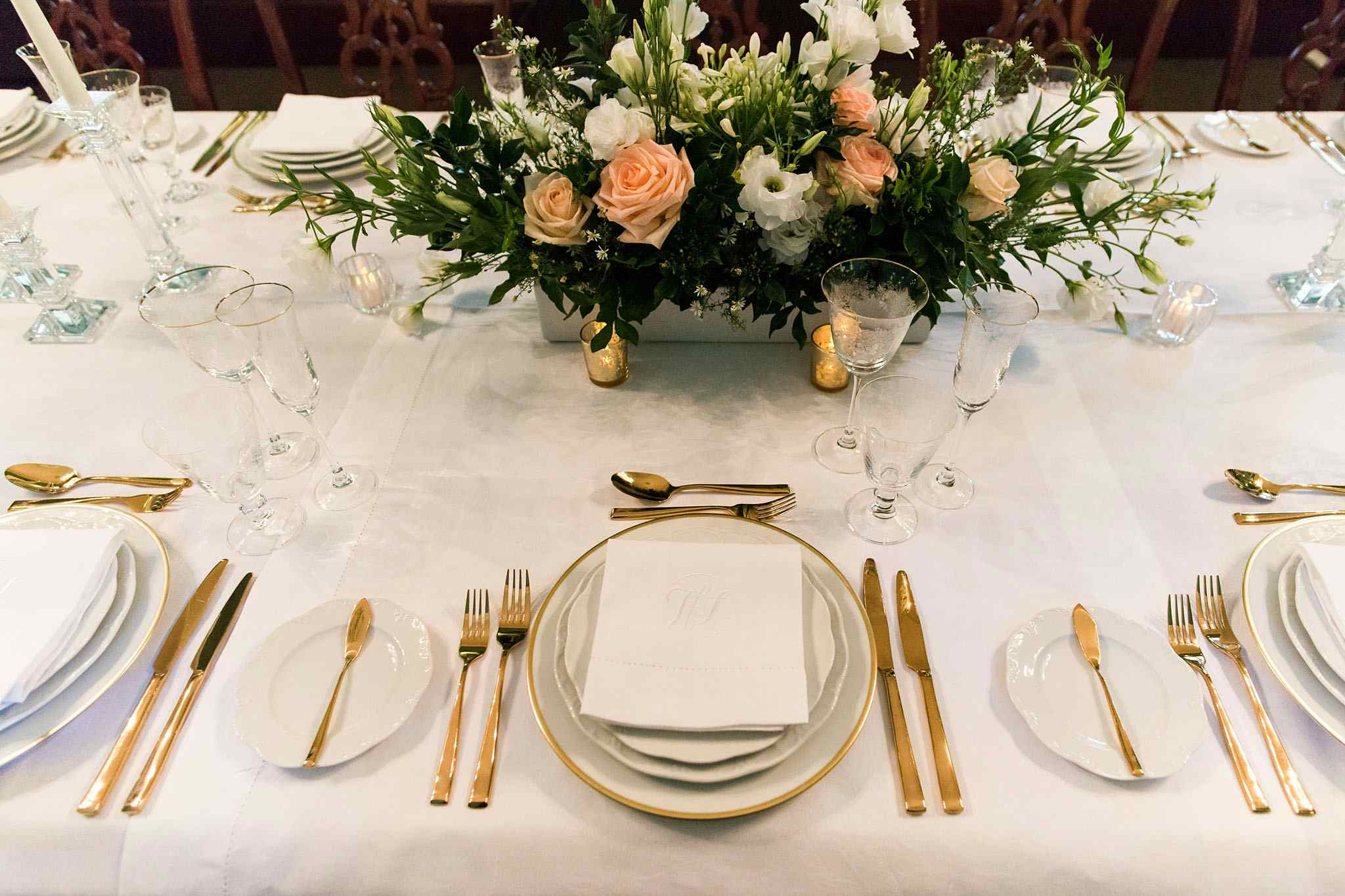 Customs House Brisbane | Close Up of Banquet Table | Venue Hire Brisbane | 3 