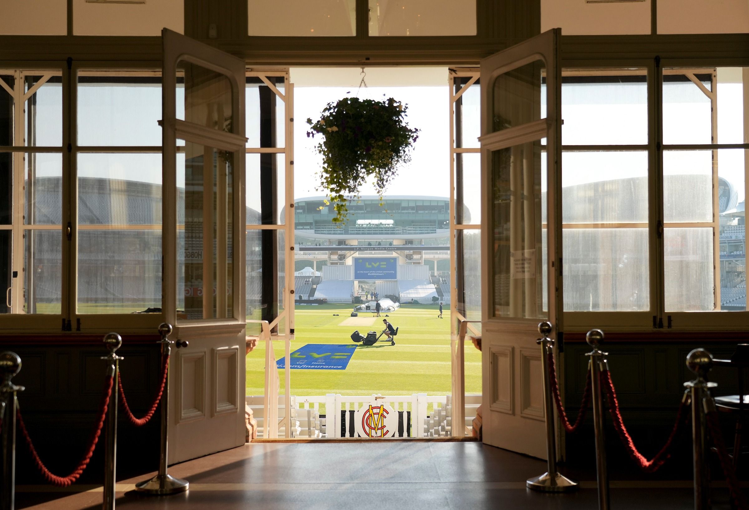 View the pitch whilst making your pitch: Lords Cricket Ground: Tavern Suites image 2