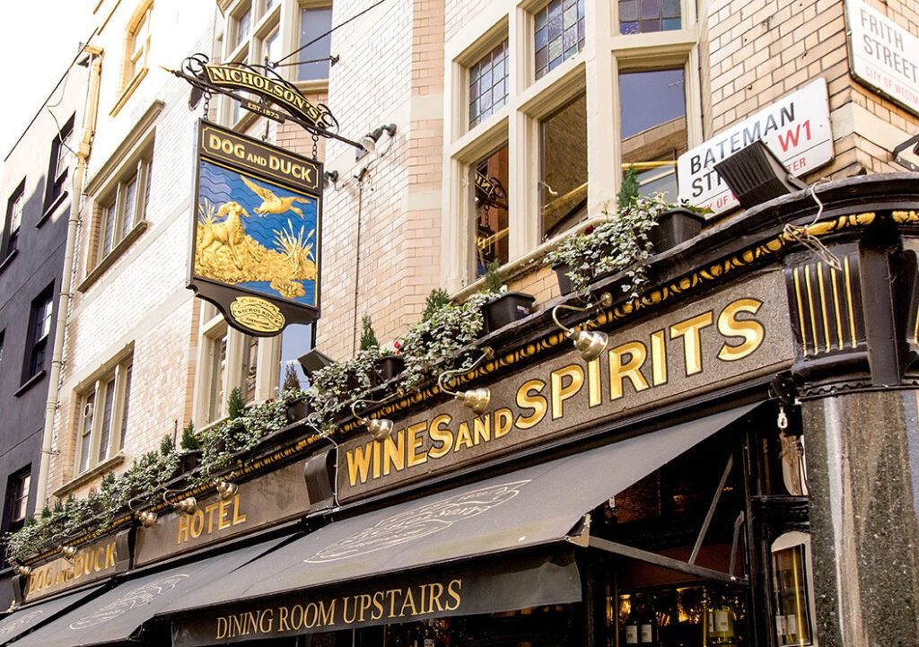 The West End pub that inspired Orwell (well, one of them): The Dog and Duck image 2