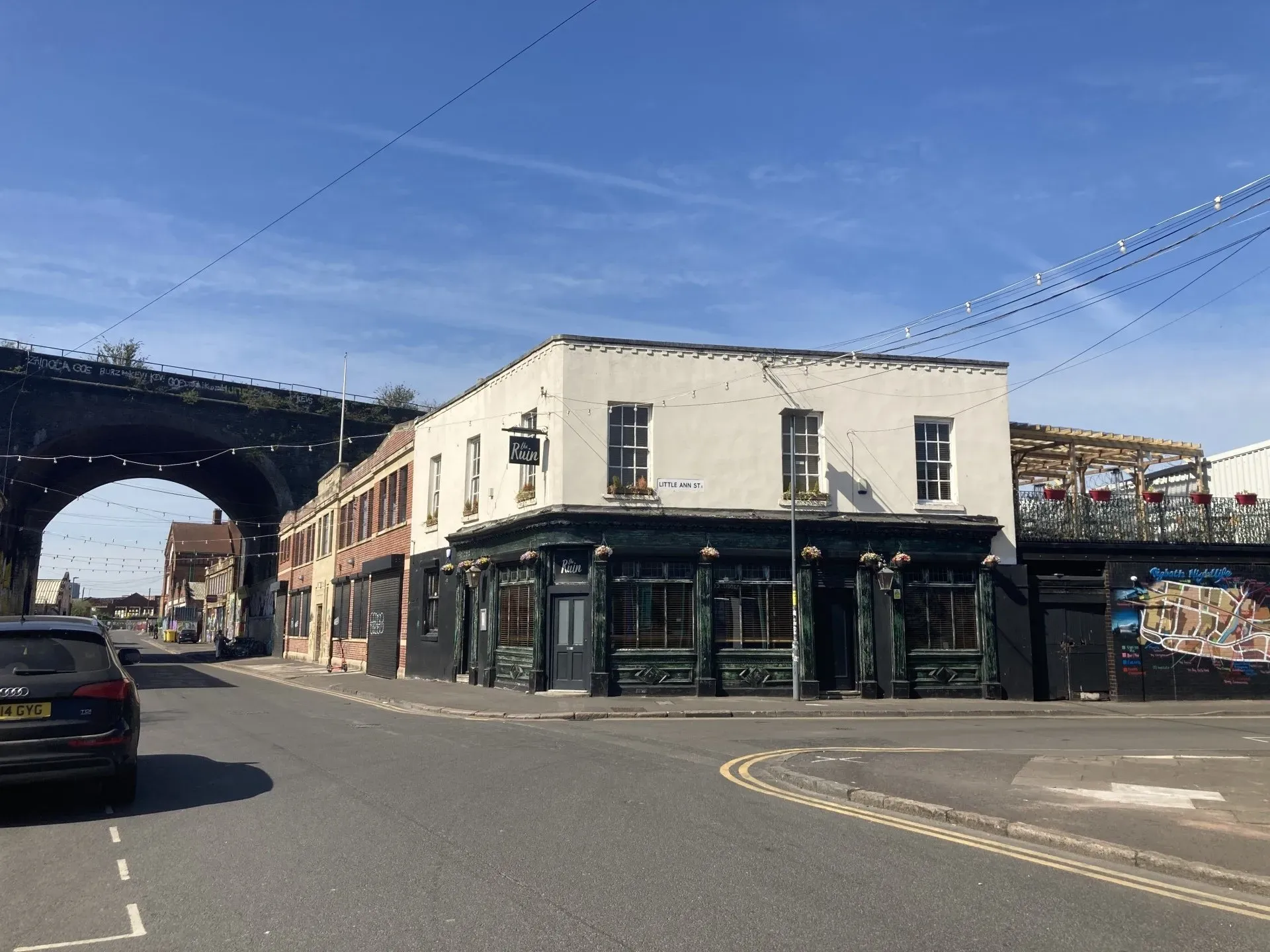 Exterior photo of The Ruin, a bar in Digbeth, Birmingham, UK