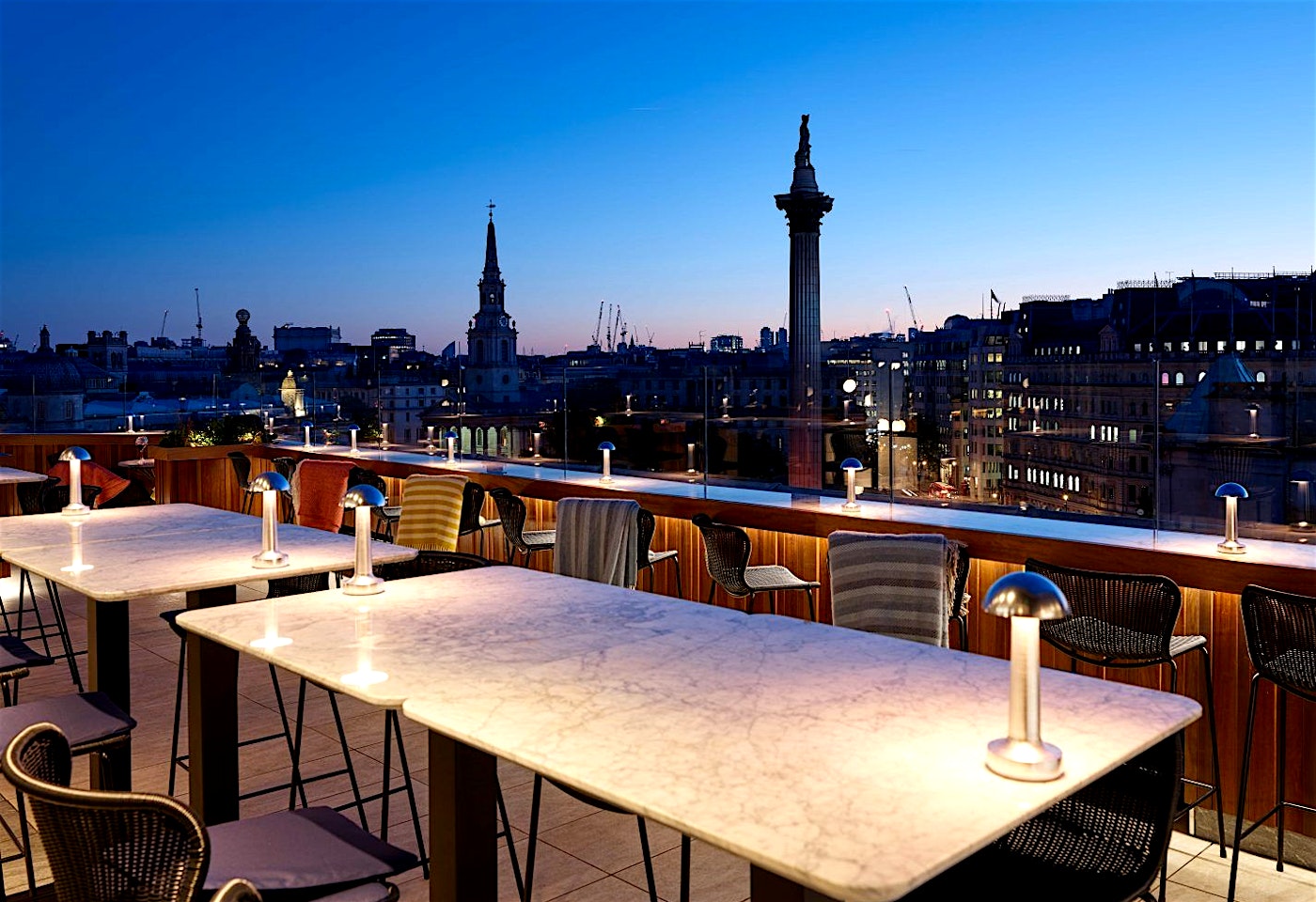 The Trafalgar st james roofotp bar leicester square