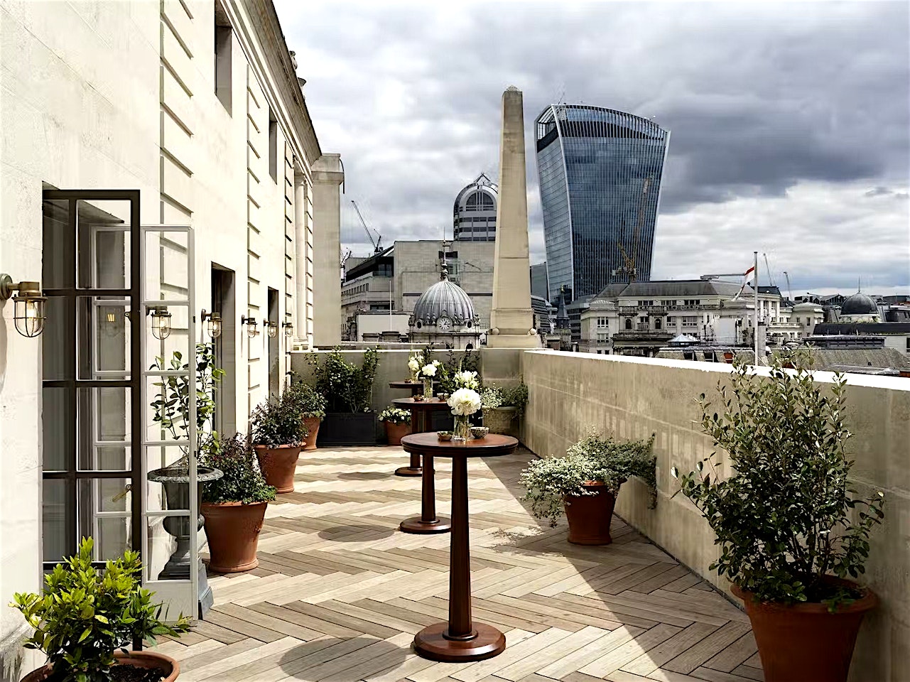 The ned london party venue roof terrace