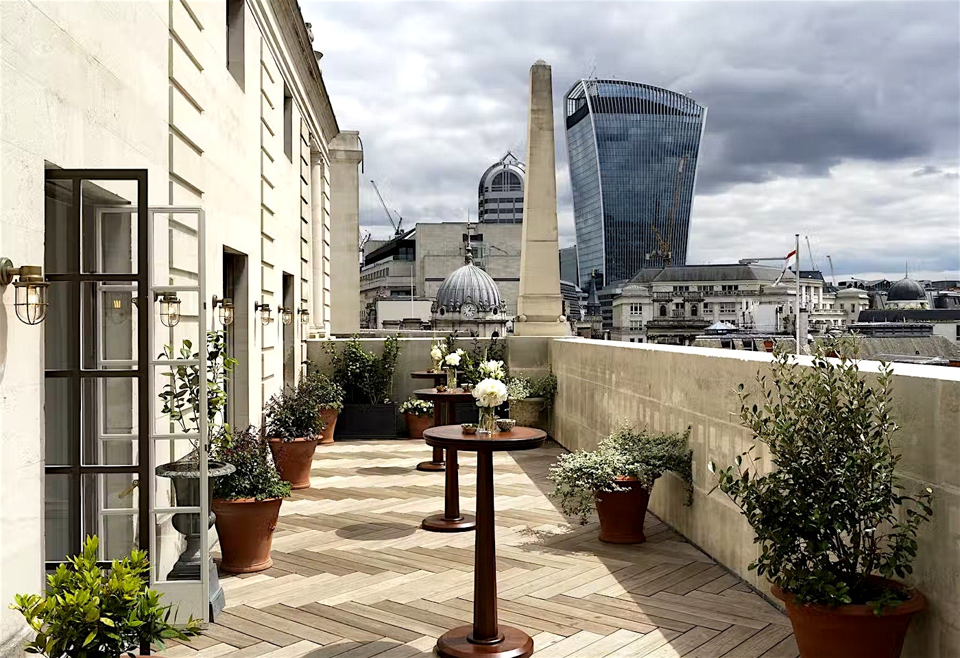 The ned london party venue roof terrace