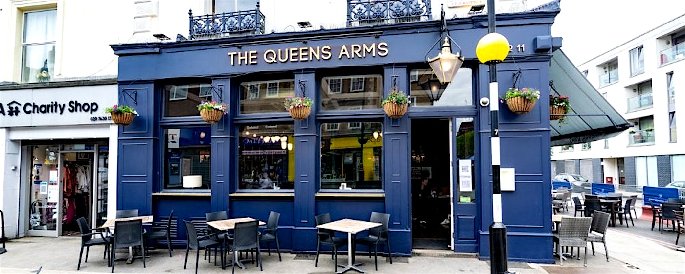 Exterior shot of the queens arms 