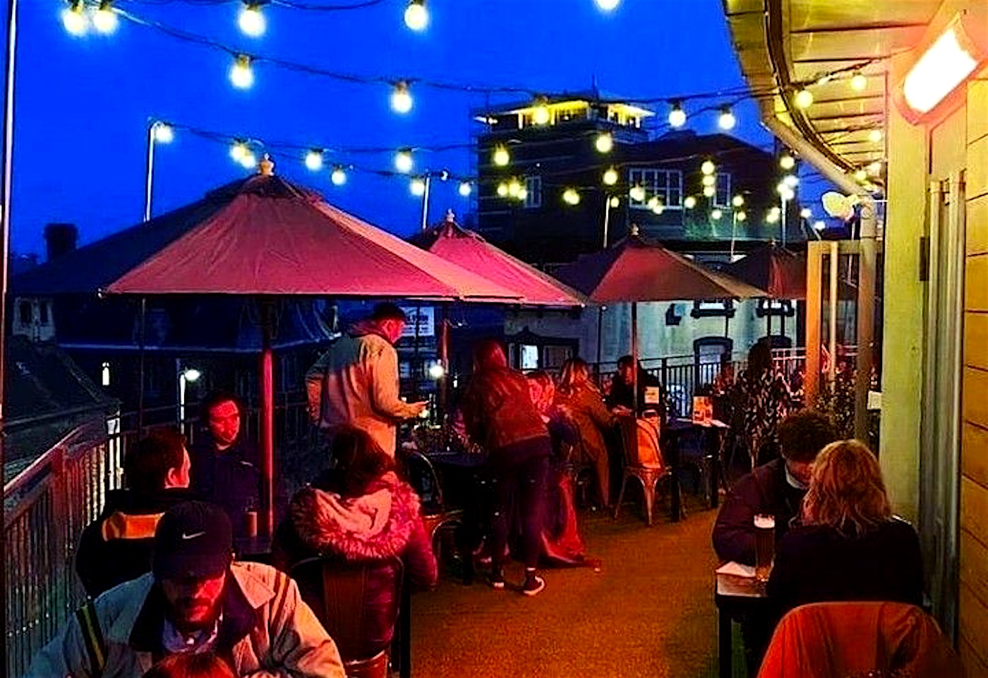 The rooftop bar at Zero Degrees' Bristol location