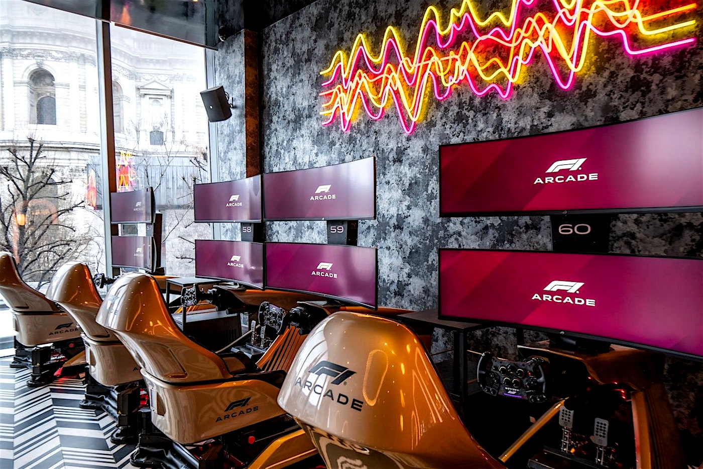 The Briefing Room F1 Arcade London Unique Private Dining 