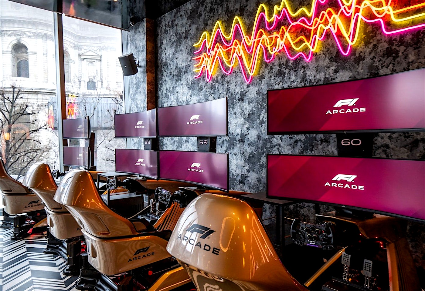 The Briefing Room F1 Arcade London Unique Private Dining 