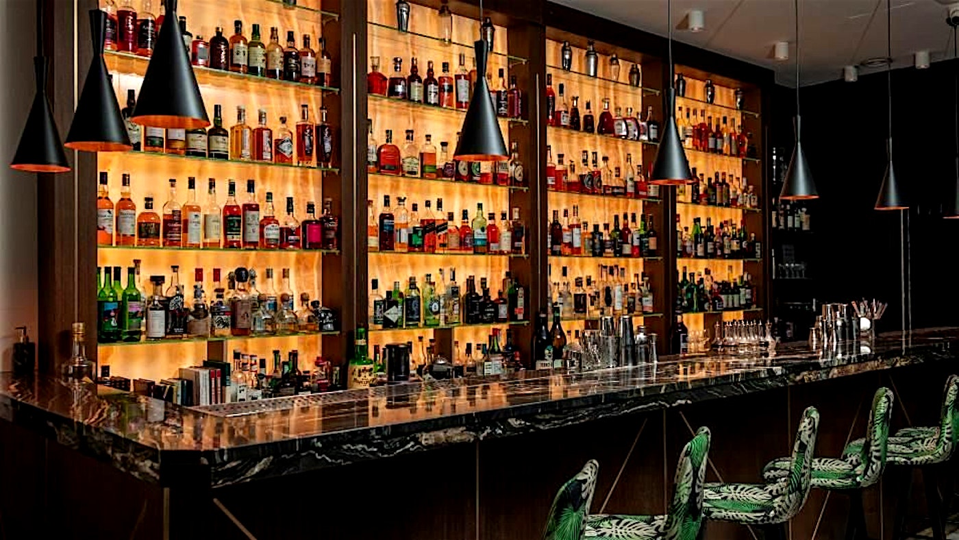 interior of cocktail at amaro south kensington bar london
