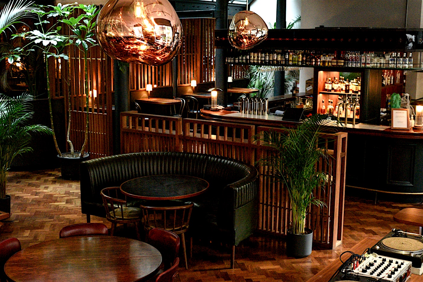 interior of apothecary east in old street in london