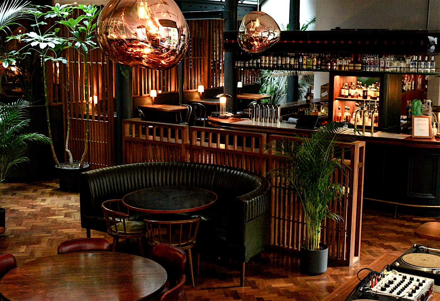 interior of apothecary east in old street in london