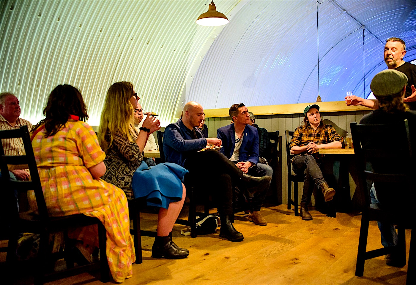 people inside the arch house taproom in bermondsey london