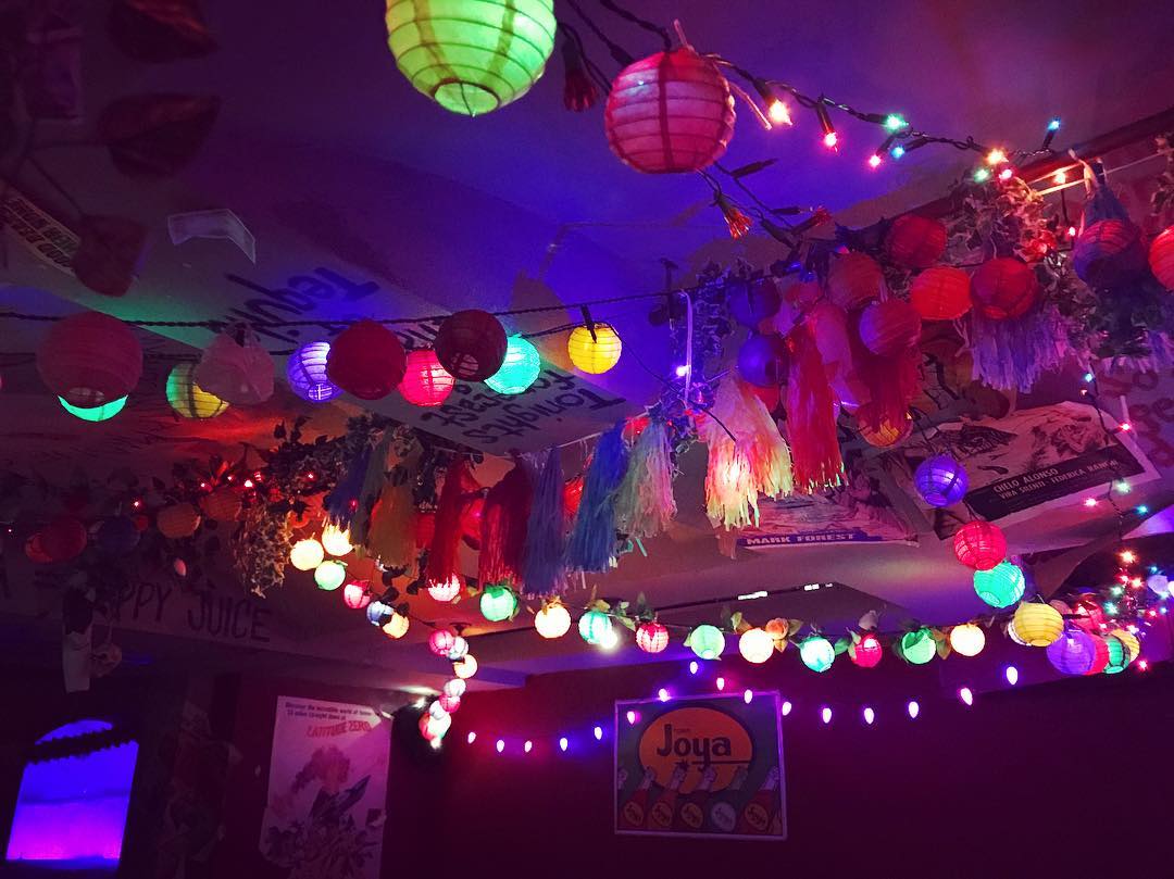 neon lanterns at the London Bridge bar Call Me Mr Lucky