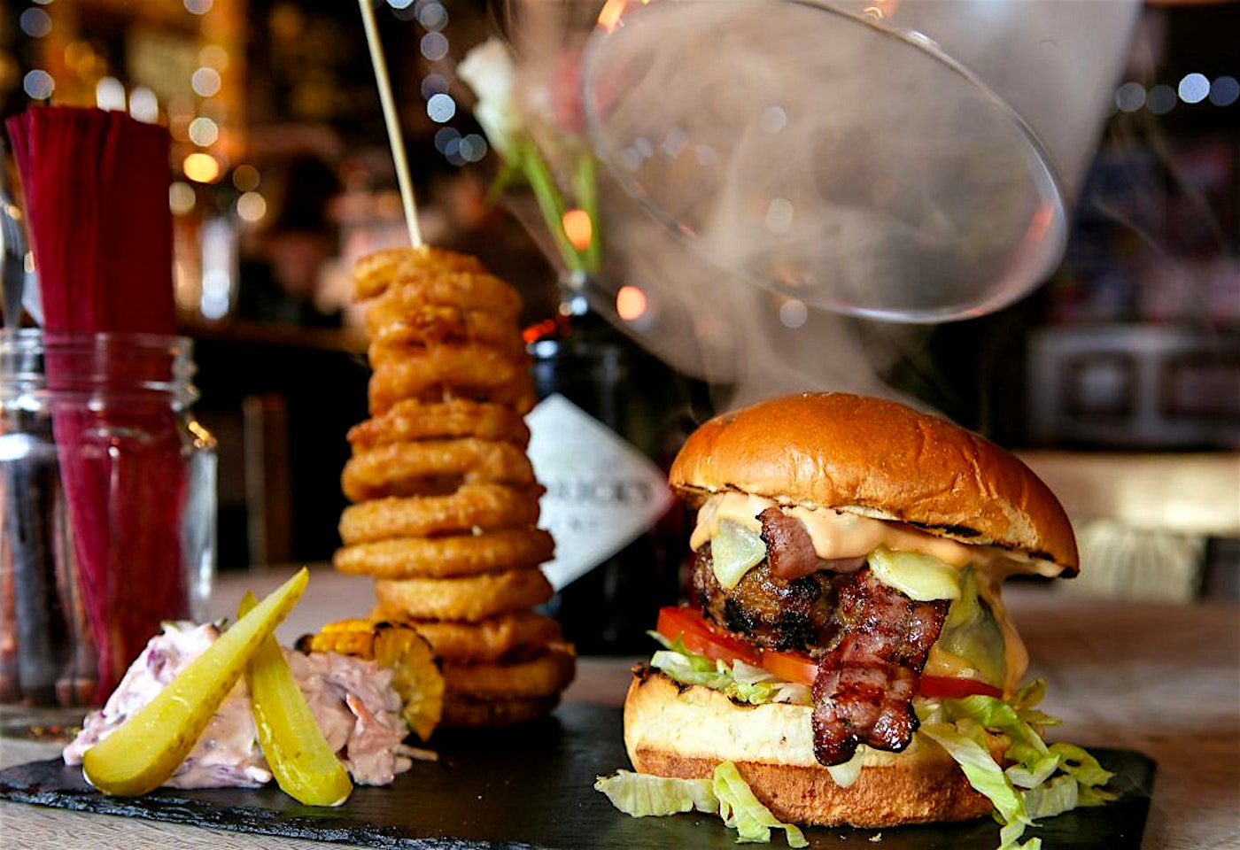 a smokin burger at the camden head camden bar in camden town london