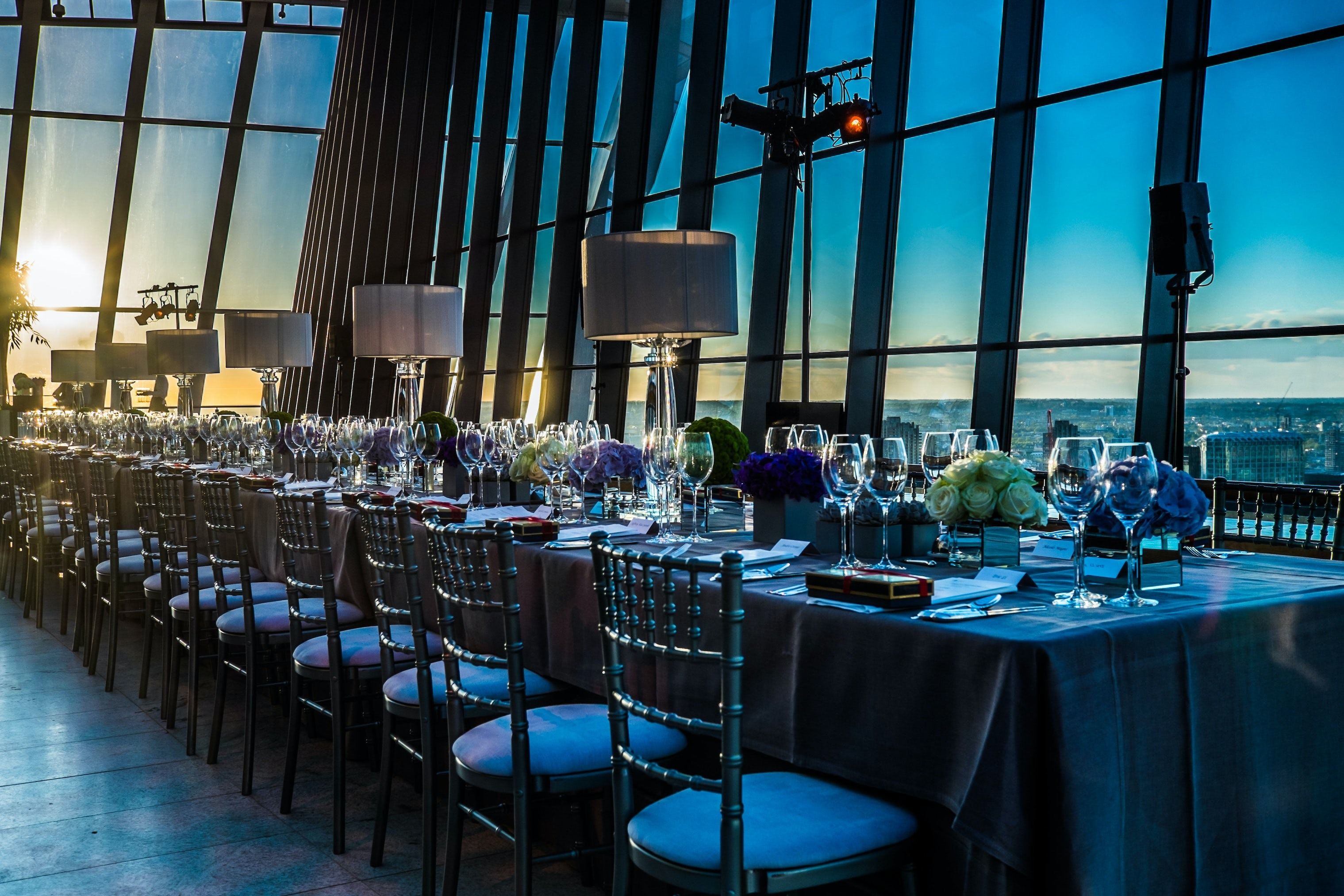 city garden in skybar city of london rooftop bar