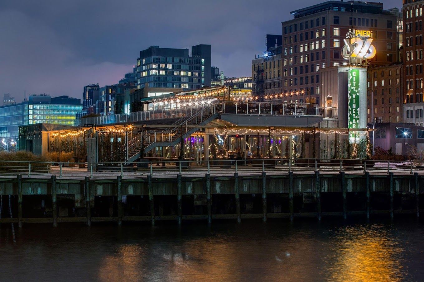 For an elegant outdoor bar on the waterfront: City Vineyard image 2