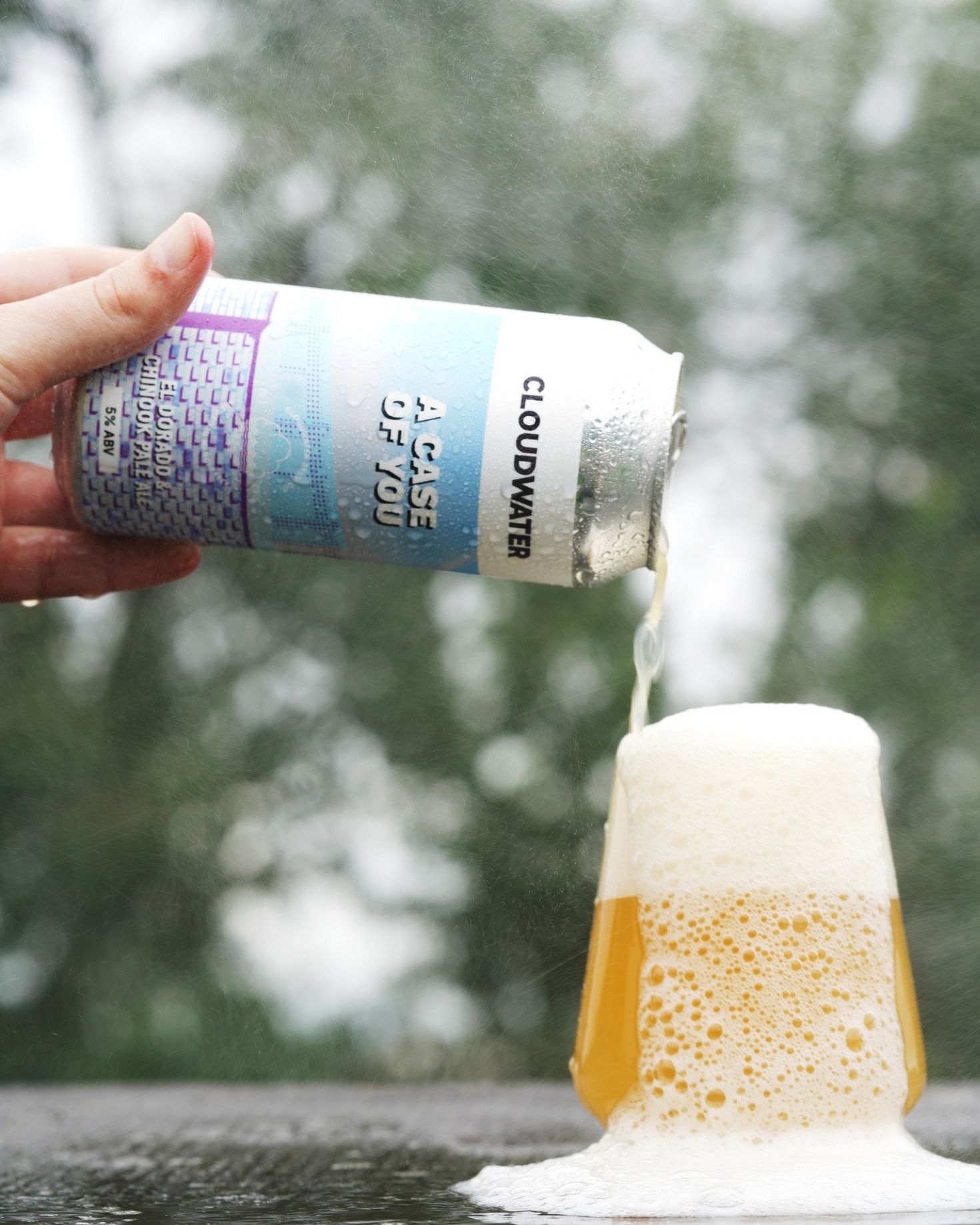 can of beer at cloudwater taproom in bermondsey london