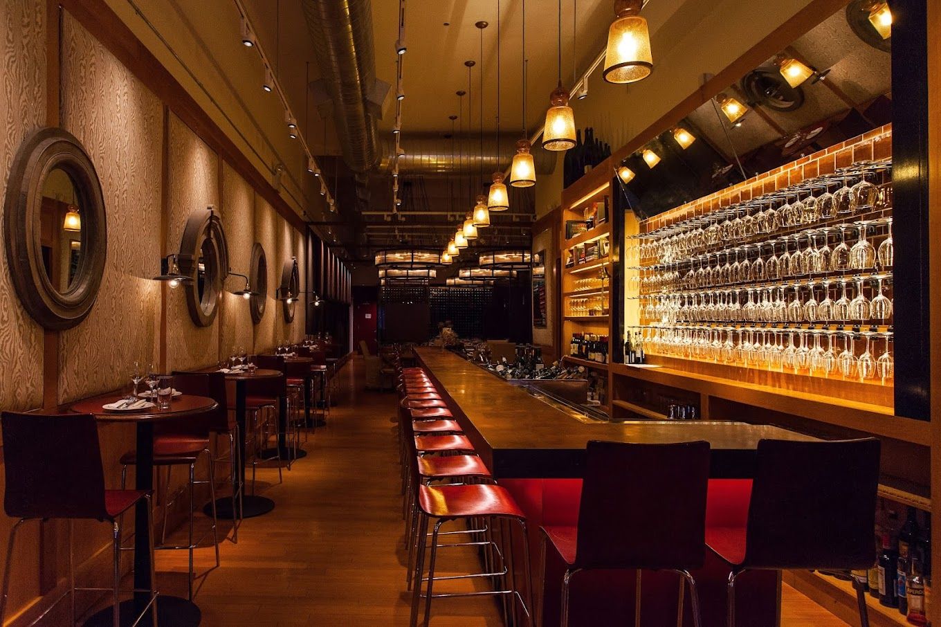 The counter at Corkbuzz Union Square, one of the best bars in Manhattan, NYC.