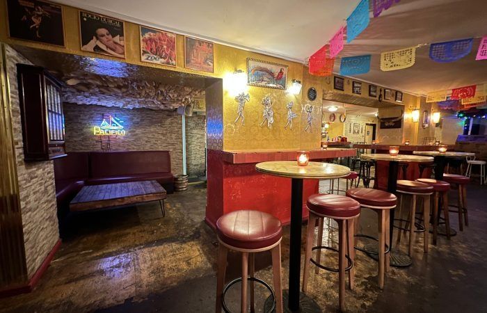 interior of corocchios cantina in hackney london