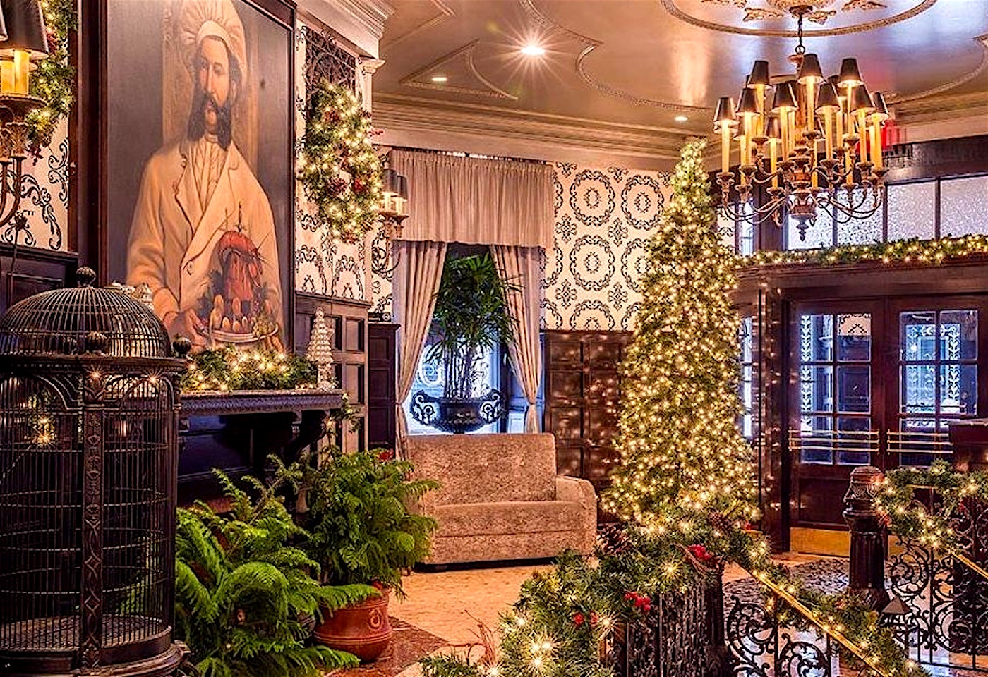 delmonico christmas party venue lower manhattan nyc holiday festive event