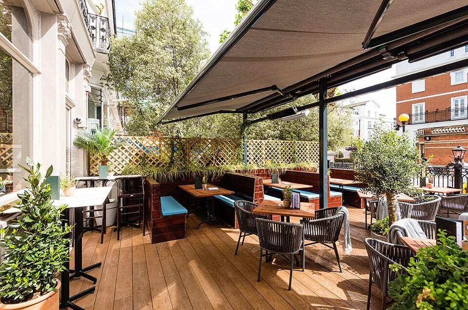 beer terrace at the devonshire arms south kensington london bar
