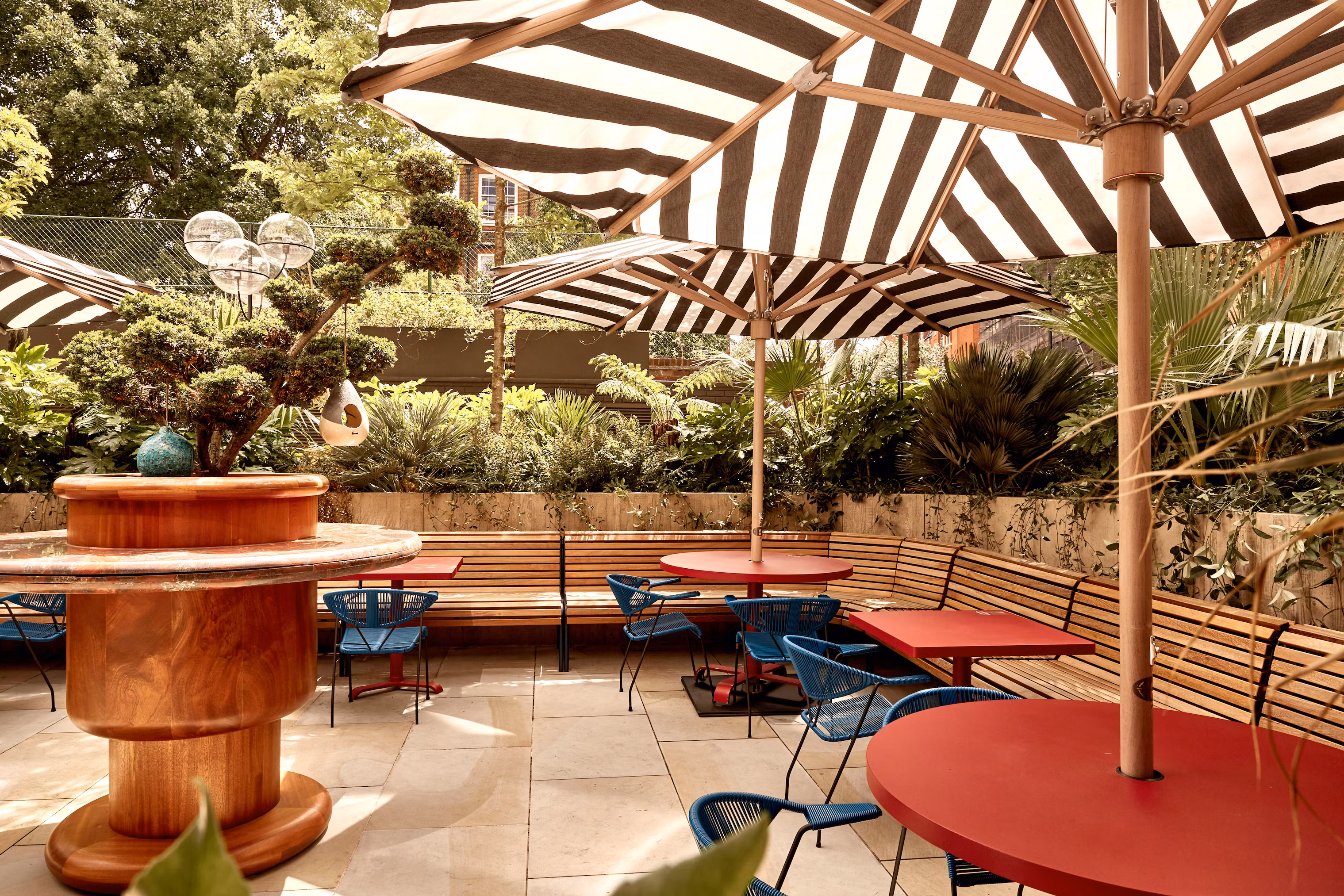 the terrace at the double standard bar in kings cross london