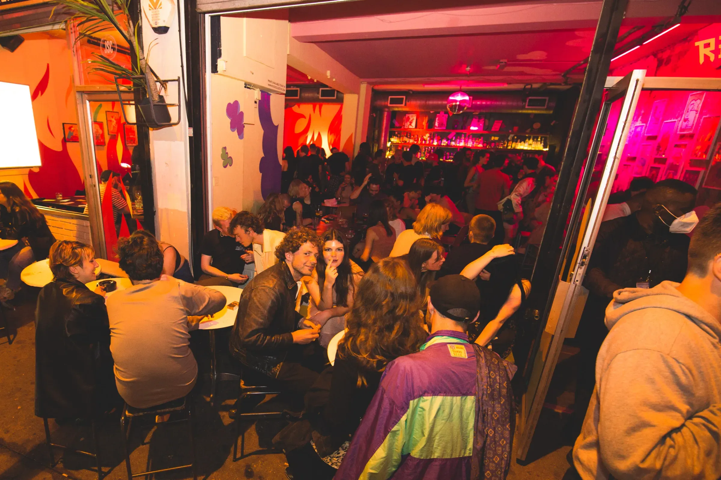 people at the bar in dream bags jaguar shoes in old street in london