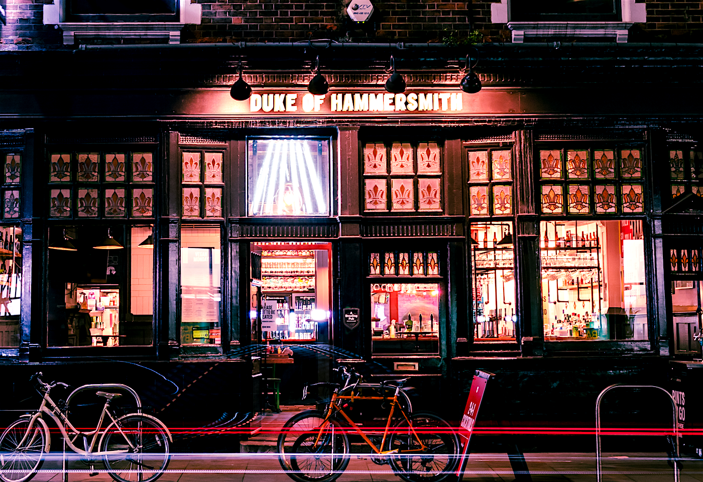 exterior of duke of hammersmith london bar