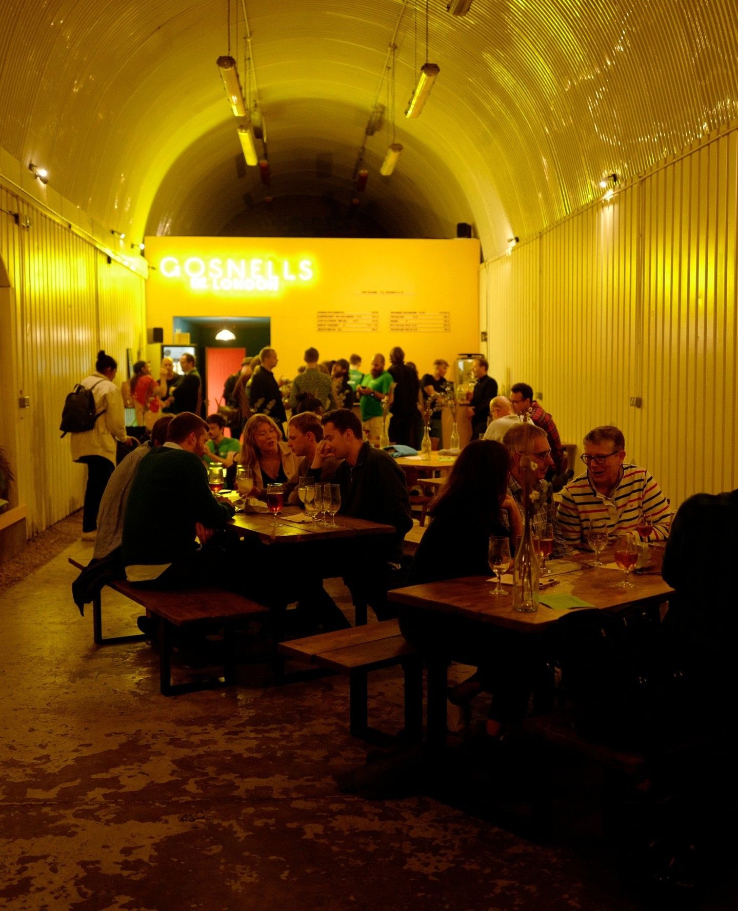 people inside gosnells meadery and taproom in bermondsey london