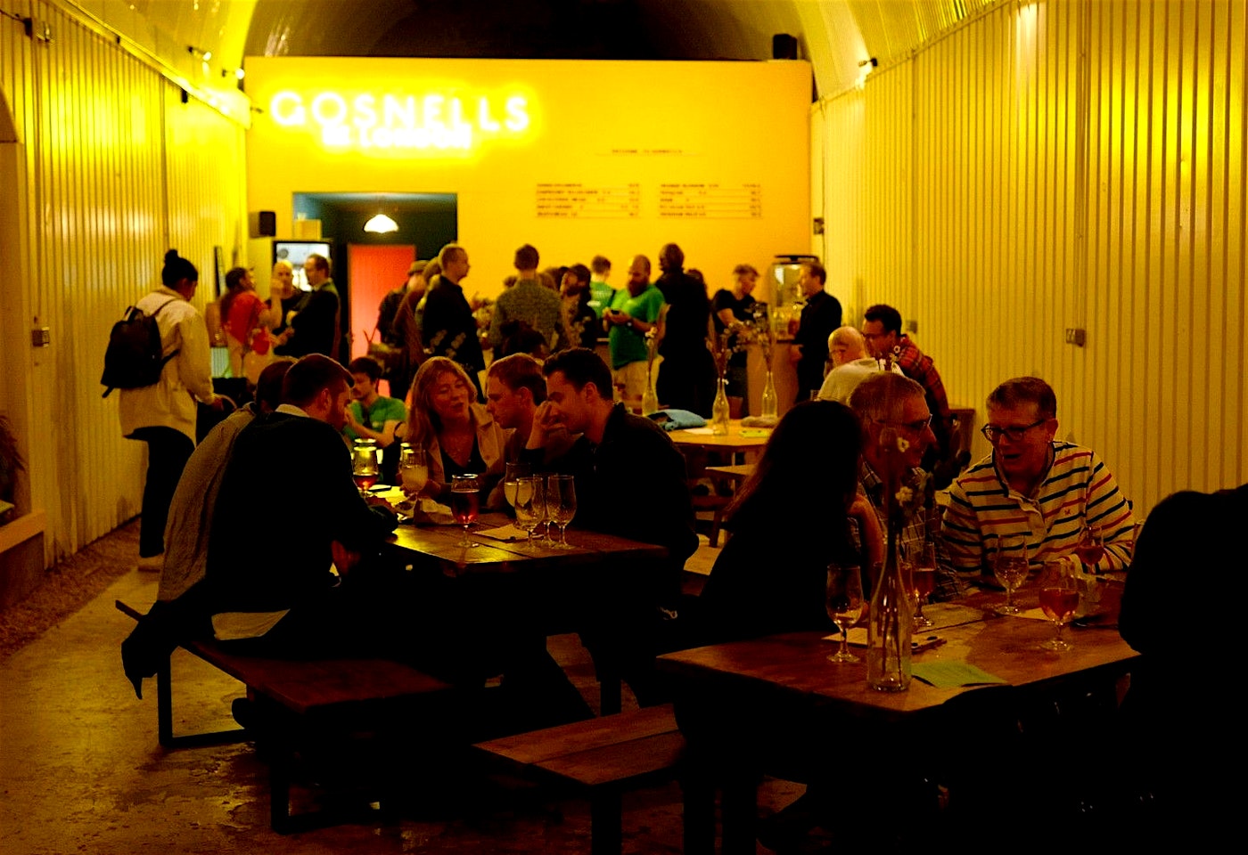people inside gosnells meadery and taproom in bermondsey london