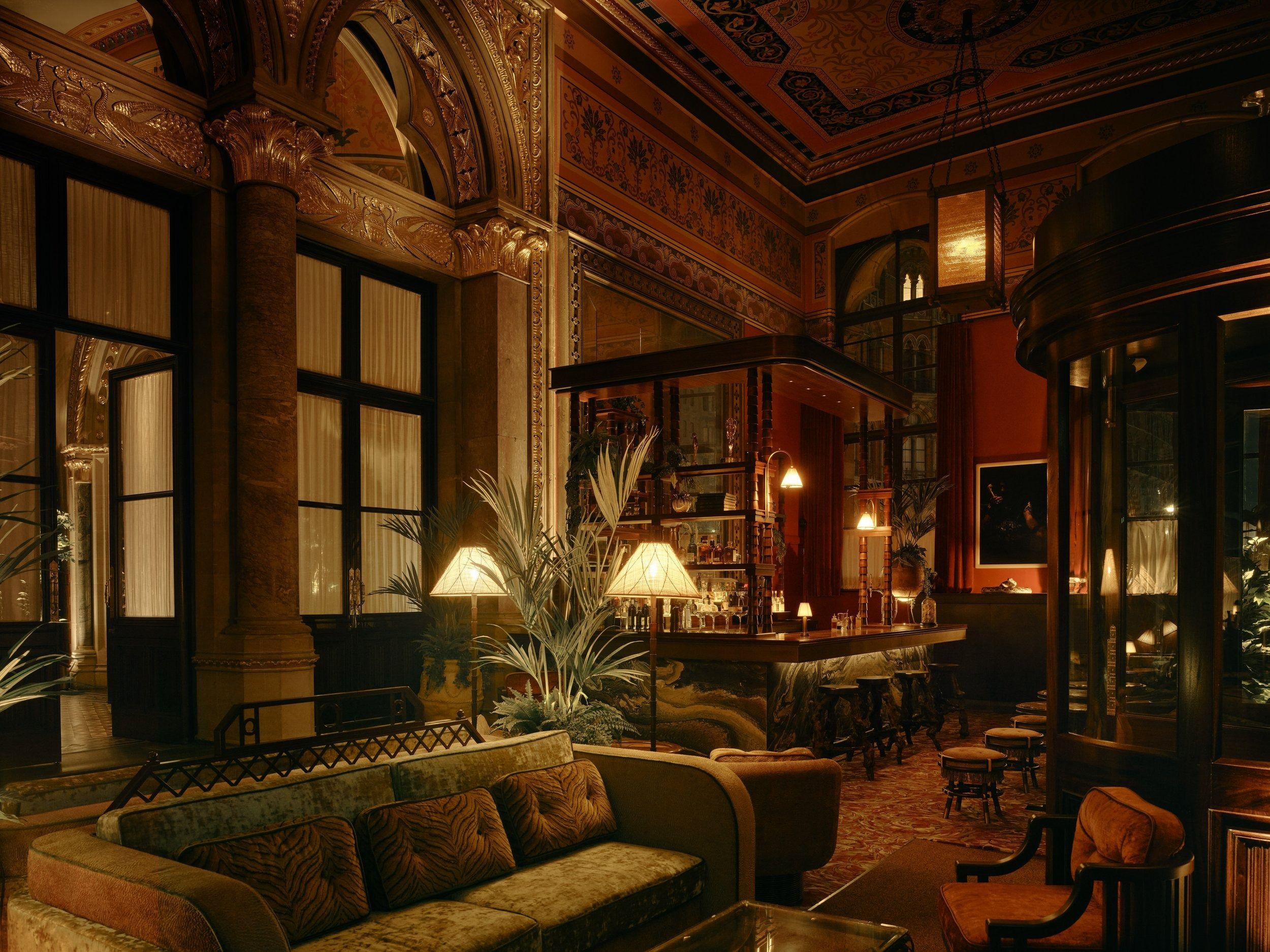 interior of gothic bar camden london cocktail bar